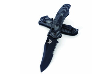 Image of Benchmade 950 Rift Knife by Osborne Design w/ Plain Edge Blade &amp; Black G10 Handle 950-1