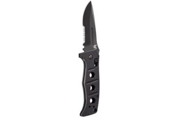 Image of Benchmade Adamas Auto Knife, Black ComboEdge Blade, Black G10 Handles, Black MOLLE Pouch 2750SBK
