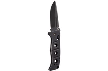 Image of Benchmade Adamas Auto Knife, Black Plain Edge Blade, Black G10 Handles, Black MOLLE Pouch 2750BK
