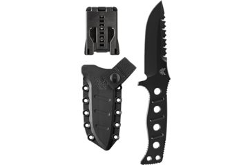 Image of Benchmade Adamas Fixed Blade Knife, Plain Edge, BK Blade, Black Sheath 375BK