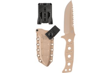 Image of Benchmade Adamas Fixed Blade Knife, Plain Edge, Desert Sand Blade, Sand Sheath 375SN
