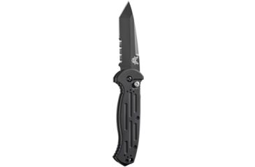 Image of Benchmade AFO II Push Button Tanto Knife, Combo Edge, BK1 Blade 9052SBK