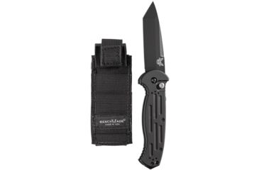 Image of Benchmade AFO II Push Button Tanto Knife, Plain Edge, BK1 Blade 9052BK