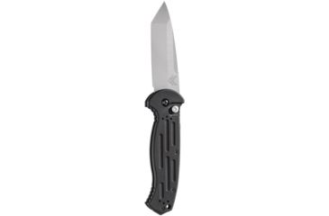 Image of Benchmade AFO II Push Button Tanto Knife, Plain Edge, Satin Blade 9052