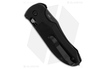 Image of Benchmade Auto Triage, ComboEdge/ Black Coated Blade/ Black Aluminum Handles with Black G10 Inlays 9160SBK