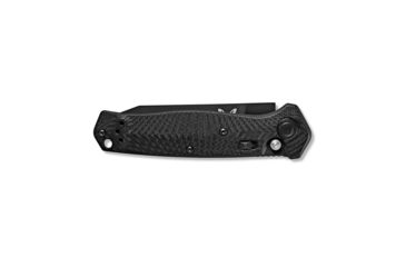 Image of Benchmade Autocrat Automatic Folding Knife, 3.3in, Coated, Serrated, Reverse Tanto, G10 black handle, 8551SBK