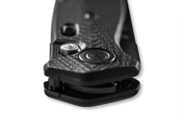 Image of Benchmade Autocrat Automatic Folding Knife, 3.3in, Coated, Serrated, Reverse Tanto, G10 black handle, 8551SBK