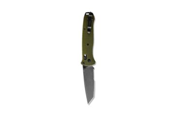 Image of Benchmade Bailout Folding Knife, 3.38 in, CPM-M4 Steel, Serrated Tanto Blade, 6061-T6 Aluminum, Woodland Green Handle, 537SGY-1