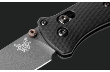 Image of Benchmade Bailout Folding Knife, 3.38 in, CPM-M4 Steel, Non-Serrated Tanto Blade, 6061-T6 Aluminum, Black Handle, 537GY-03
