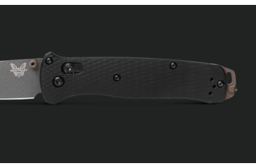 Image of Benchmade Bailout Folding Knife, 3.38 in, CPM-M4 Steel, Non-Serrated Tanto Blade, 6061-T6 Aluminum, Black Handle, 537GY-03