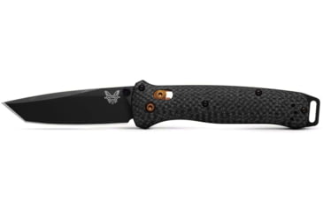 Image of Benchmade Bailout Folding Knife, 3.38in, CPM S90V Stainless Steel, Tanto, Carbon Fiber, Black, 537BK-10