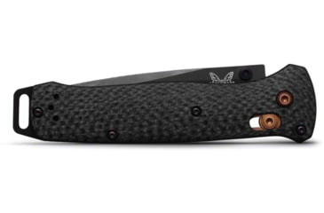 Image of Benchmade Bailout Folding Knife, 3.38in, CPM S90V Stainless Steel, Tanto, Carbon Fiber, Black, 537BK-10