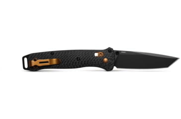 Image of Benchmade Bailout Folding Knife, 3.38in, CPM S90V Stainless Steel, Tanto, Carbon Fiber, Black, 537BK-10