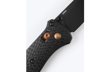 Image of Benchmade Bailout Folding Knife, 3.38in, CPM S90V Stainless Steel, Tanto, Carbon Fiber, Black, 537BK-10
