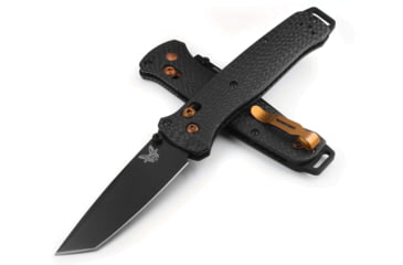 Image of Benchmade Bailout Folding Knife, 3.38in, CPM S90V Stainless Steel, Tanto, Carbon Fiber, Black, 537BK-10
