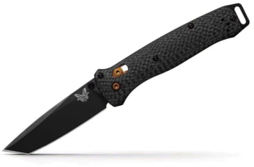 Image of Benchmade Bailout Folding Knife, 3.38in, CPM S90V Stainless Steel, Tanto, Carbon Fiber, Black, 537BK-10