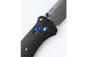 Image of Benchmade Bailout Folding Knife, 3.38 in, M390 Stainless Steel, Tanto, Carbon Fiber, Carbon Fiber, 537-09