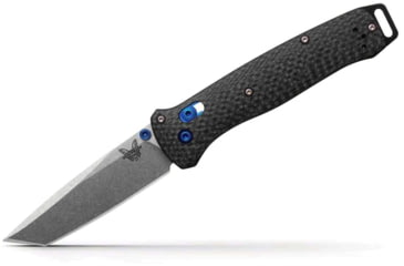 Image of Benchmade Bailout Folding Knife, 3.38 in, M390 Stainless Steel, Tanto, Carbon Fiber, Carbon Fiber, 537-09