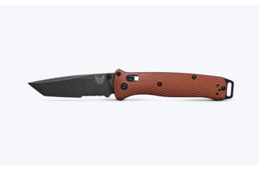 Image of Benchmade Bailout Folding Knife, 3.38in, Serrated, CPM MagnaCut Stainless Steel, Tanto, 6061-T6 Aluminum, Burnt Copper, 537SBK-07