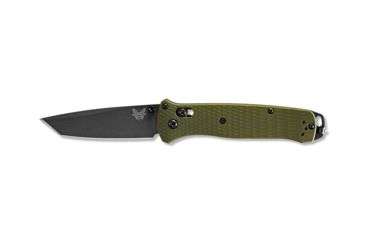 Image of Benchmade Bailout Folding Knife, 3.38in, CPM-M4, Non-Serrated Tanto Blade, 6061-T6 Aluminum, Woodland Green Handle, 537GY-1