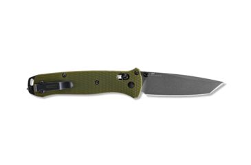Image of Benchmade Bailout Folding Knife, 3.38in, CPM-M4, Non-Serrated Tanto Blade, 6061-T6 Aluminum, Woodland Green Handle, 537GY-1