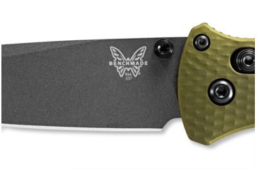 Image of Benchmade Bailout Folding Knife, 3.38in, CPM-M4, Non-Serrated Tanto Blade, 6061-T6 Aluminum, Woodland Green Handle, 537GY-1