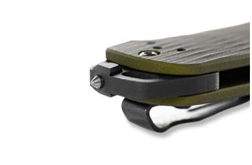 Image of Benchmade Bailout Folding Knife, 3.38in, CPM-M4, Non-Serrated Tanto Blade, 6061-T6 Aluminum, Woodland Green Handle, 537GY-1