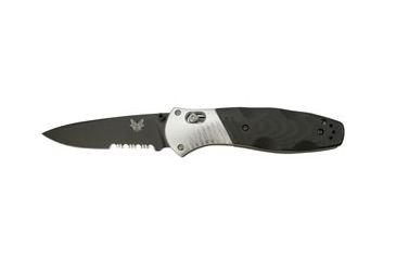 Image of Benchmade Barrage Folding Knife, Combo Edge, BK Blade 581SBK