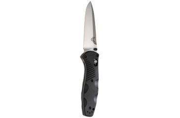 Image of Benchmade Barrage Osborne Assisted Opening Folding Knife, 3.6 in, 154CM, Plain Edge, Drop Point Blade, Steel, Black Handle, 580