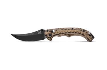 Image of Benchmade Black Class Mini Bedlam Folding Knife, 3.45in, CPM S90V Stainless Steel, G10, Black/Coyote/Olive Drab, 865BK-01