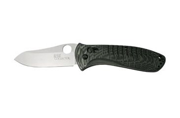 Image of Benchmade Bone Collector AXIS Folding Knife, Plain Edge, Green+Black Handle 15020-1