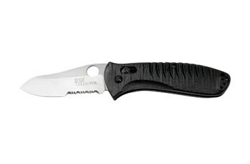 Image of Benchmade Bone Collector AXIS Folding Knife, Combo Edge, Black Handle 15020S