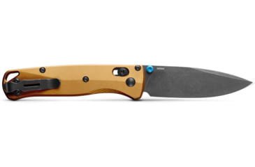 Image of Benchmade Bugout Axis Folding Knife, 3.24 in, M390 Stainless Steel, Drop Point Blade, 6061-T6 Aluminum, Burnt Handle, 535BK-07