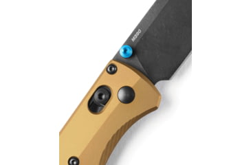 Image of Benchmade Bugout Axis Folding Knife, 3.24 in, M390 Stainless Steel, Drop Point Blade, 6061-T6 Aluminum, Burnt Handle, 535BK-07