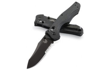 Image of Benchmade Contego Folding Knife, Combo Edge, BK Blade 810SBK