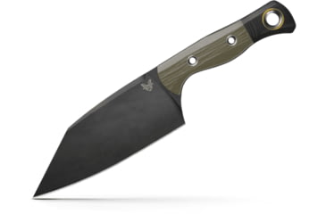Image of Benchmade Cutlery Station Kitchen Knife, 5.97in, CPM-154 Stainless Steel, Clip Point Blade, G10, Olive Drab Green Handle, 4010BK-01