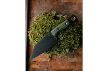 Image of Benchmade Cutlery Station Kitchen Knife, 5.97in, CPM-154 Stainless Steel, Clip Point Blade, G10, Olive Drab Green Handle, 4010BK-01