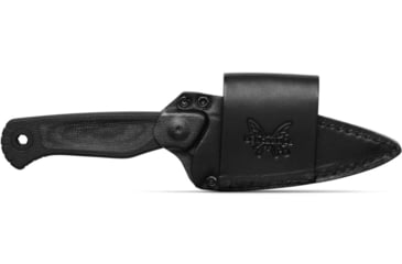 Image of Benchmade Dacian Fixed Blade Knife, 3.54in, CPM-Magnacut Stainless Steel, Spear-Point, Micarta, Black Canvas, Black Sheath, 203BK-02