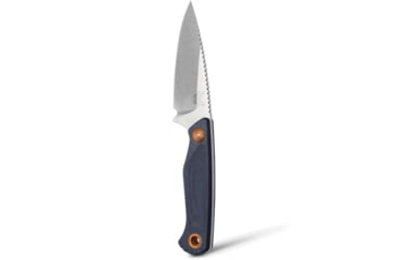 Image of Benchmade Dacian Fixed Blade Knife, 3.54in, Magnacut Stainless Steel, Spear-Point, Micarta, Blue Denim, Brown Sheath, 203-04