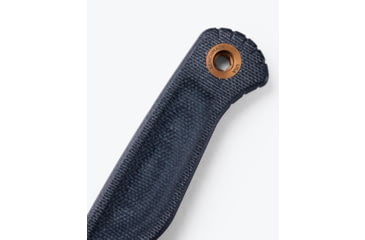 Image of Benchmade Dacian Fixed Blade Knife, 3.54in, Magnacut Stainless Steel, Spear-Point, Micarta, Blue Denim, Brown Sheath, 203-04