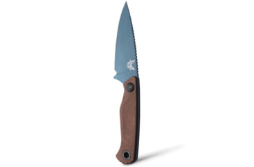 Image of Benchmade Dacian Fixed Blade Knife, 3.54in, Magnacut Stainless Steel, Spear-Point, Micarta, Brown Canvas, Black Sheath, 203BT-03