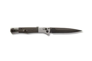 Image of Benchmade Fact Auto Axis Automatic Folding Knife, 3.95in, CPM-S90V Super Premium Stainless Steel, Spear Point Blade, Carbon Fiber, Carbon/Silver Handle, 4170BK