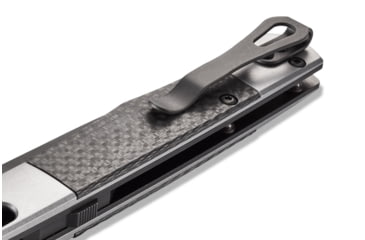 Image of Benchmade Fact Auto Axis Automatic Folding Knife, 3.95in, CPM-S90V Super Premium Stainless Steel, Spear Point Blade, Carbon Fiber, Carbon/Silver Handle, 4170BK