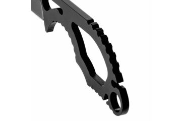 Image of Benchmade Follow Up Fixed Blade Knife, Plain Edge Coated Drop Point Blade, 2.6in, Skeletonized Stainless Steel Handle, 101BK