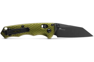 Image of Benchmade Full Immunity Folding Knife, Axis, Stud, 2.5in, CPM-M4, Wharncliffe Blade, Woodland Green Aluminum Handle, 290BK-2