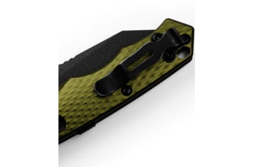 Image of Benchmade Full Immunity Folding Knife, Axis, Stud, 2.5in, CPM-M4, Wharncliffe Blade, Woodland Green Aluminum Handle, 290BK-2