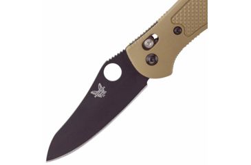Image of Benchmade Griptilian Folding Knife, Plain Edge, BK Blade, Sand Handle 550BKHGSN