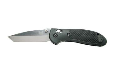 Image of Benchmade Griptillian Tanto Folding Knife, Plain Edge, Satin Blade, Black Handle 553