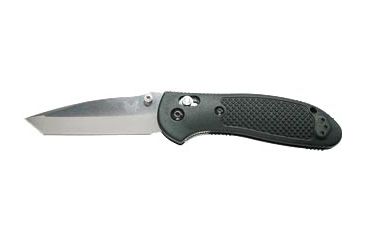 Image of Benchmade Griptillian Tanto Folding Knife, Plain Edge, Satin Blade, Black Handle 553