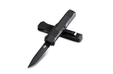 Image of Benchmade HK Turmoil Double Auto Folding Knife with Black Coated Blade 14808BK